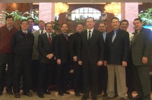 Chapter board members gather with the chapter's corporate members during an appreciation luncheon held in February.